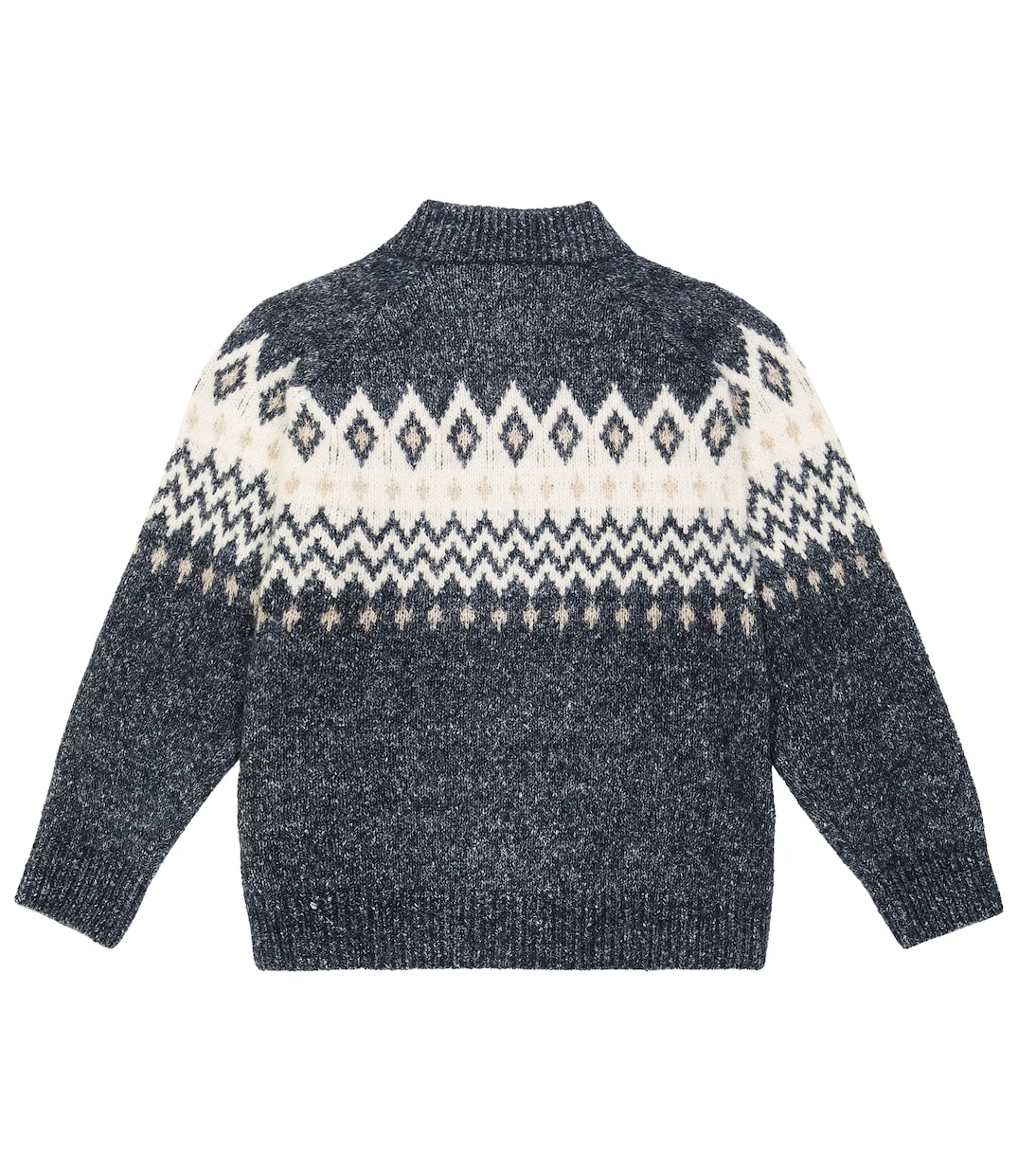 Cardigan en intarsia à motif Fair Isle | Brunello Cucinelli Kids