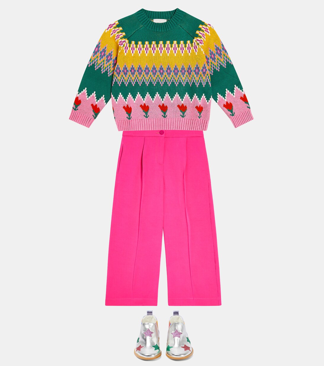 Pullover in misto cotone e lana | Stella McCartney Kids