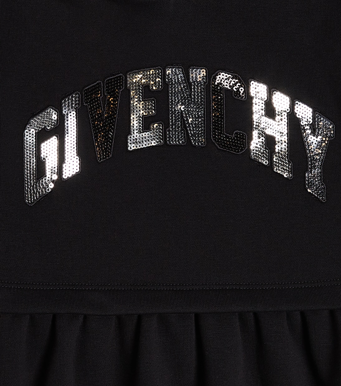Vestido en mezcla de algodón con logo | Givenchy Kids