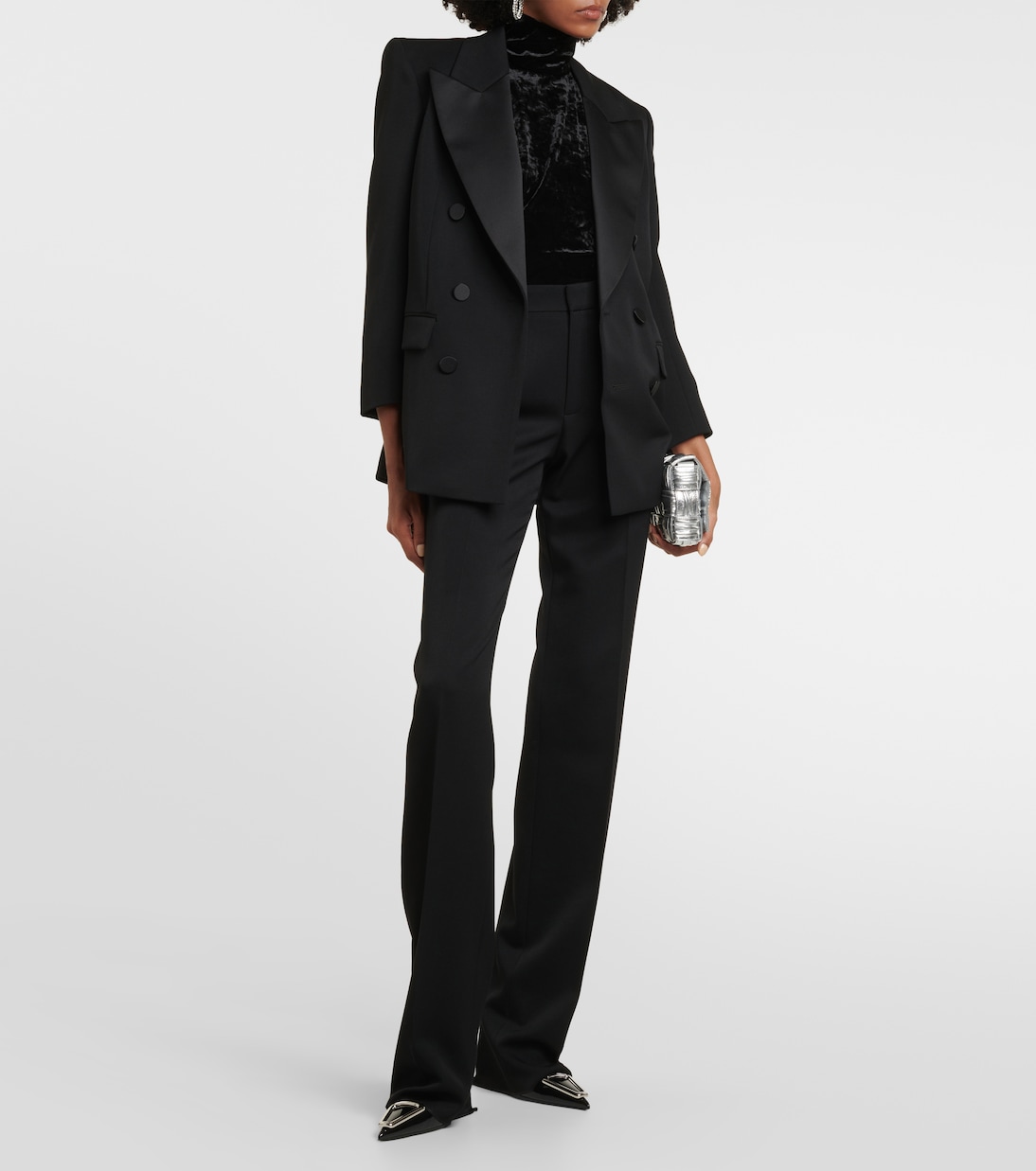 Draped velvet top  | Alexandre Vauthier