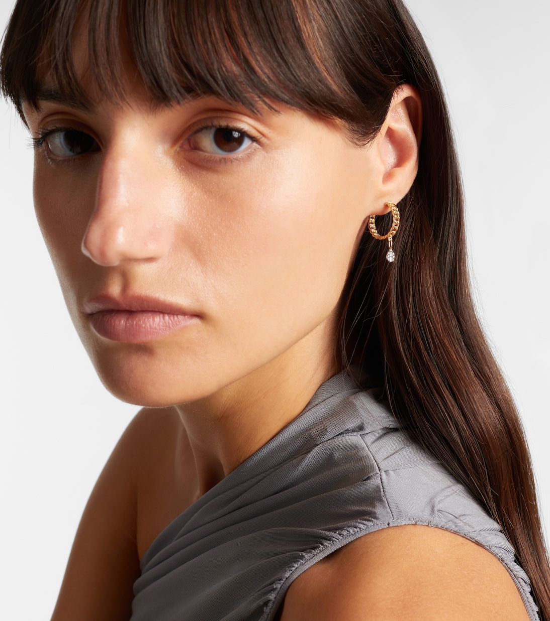 Boucles d'oreilles en or 10ct et diamants | Stone and Strand
