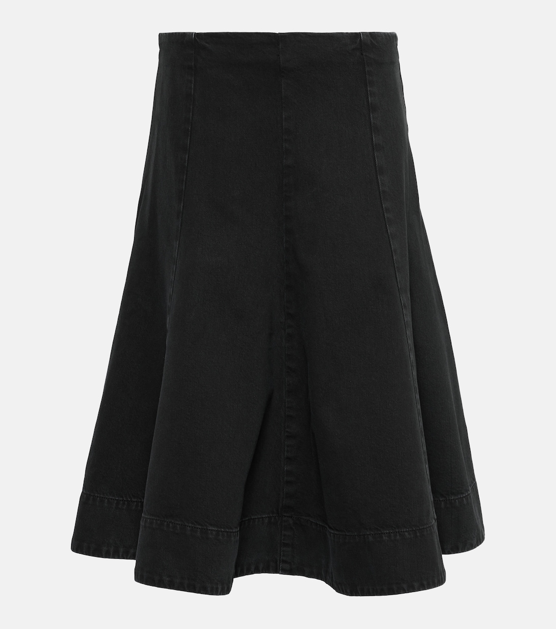 Jupe midi Lennox en jean | Khaite