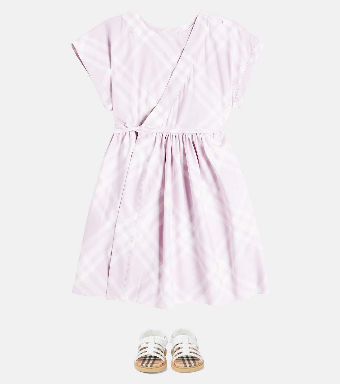 Robe Burberry Check en coton | Burberry Kids