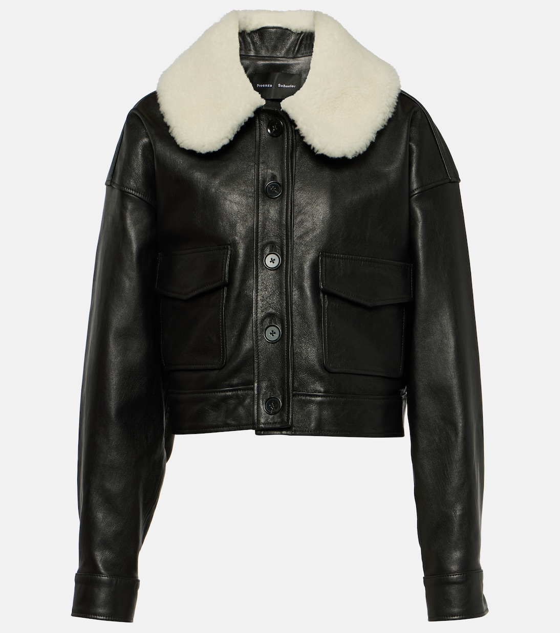 Giacca in pelle Judd con shearling | Proenza Schouler