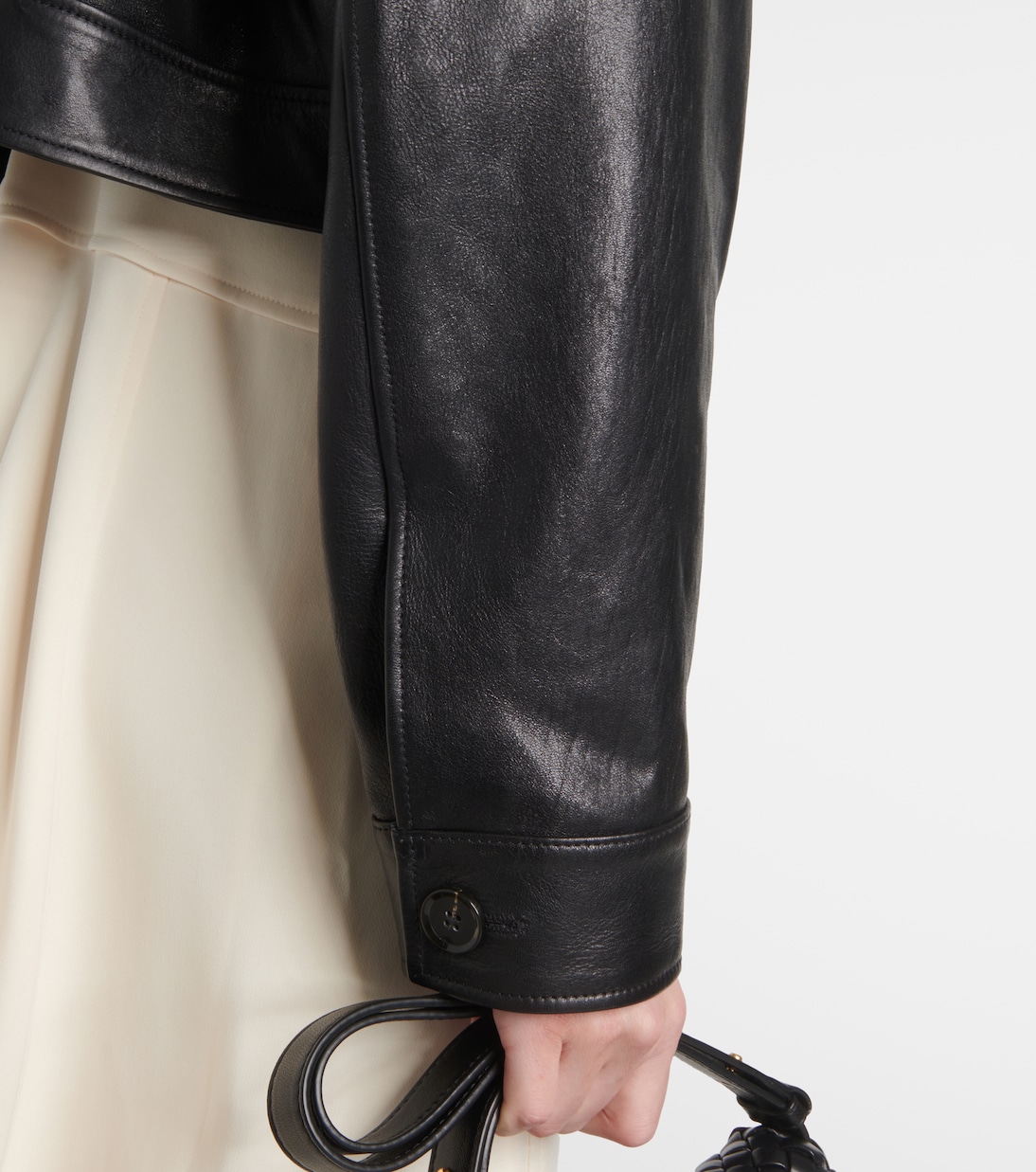 Giacca in pelle Judd con shearling | Proenza Schouler