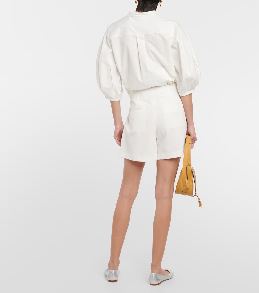 Falda pantalón de algodón de tiro alto | Chloé