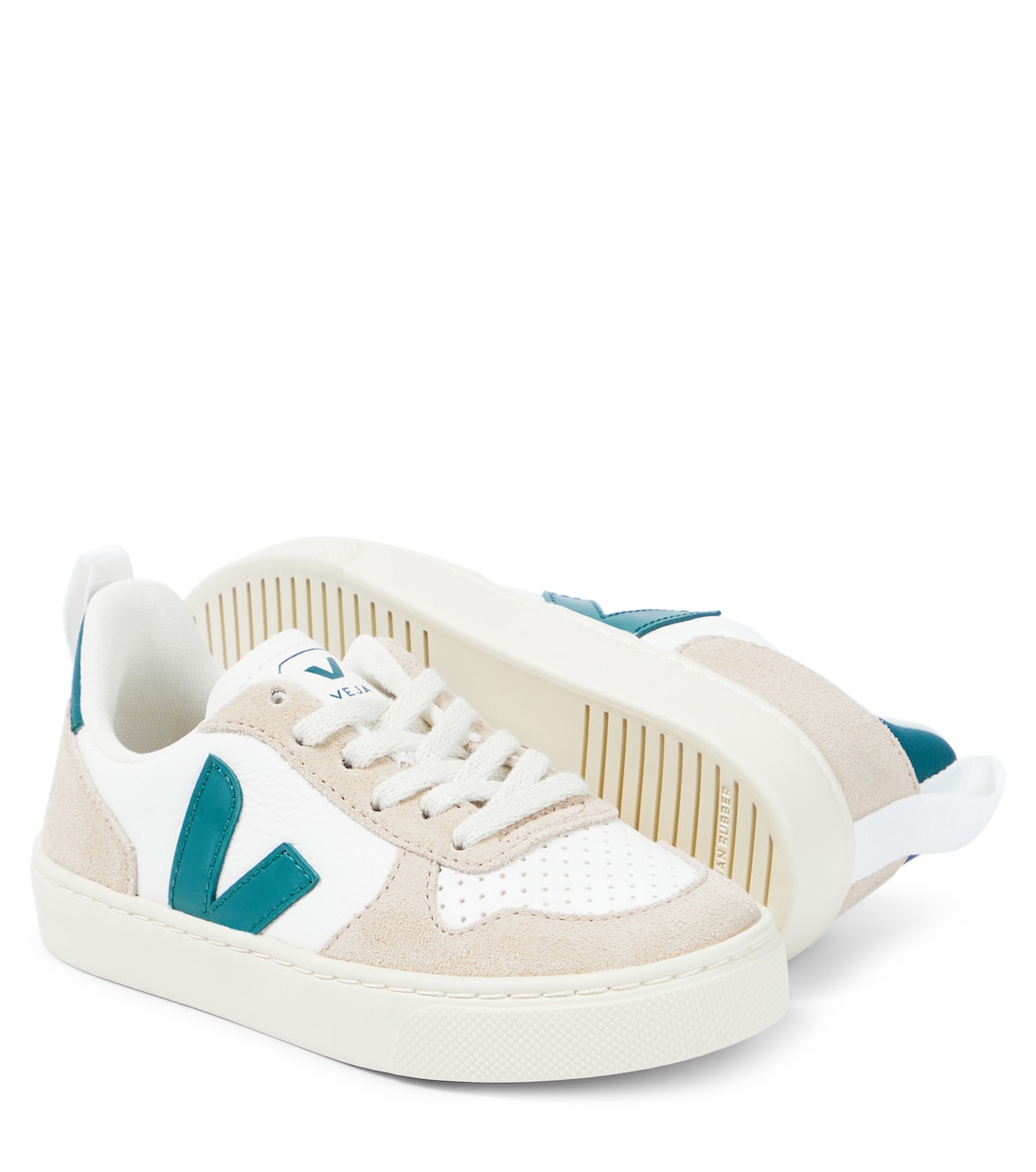 Baskets V-10 en cuir et daim | Veja Kids