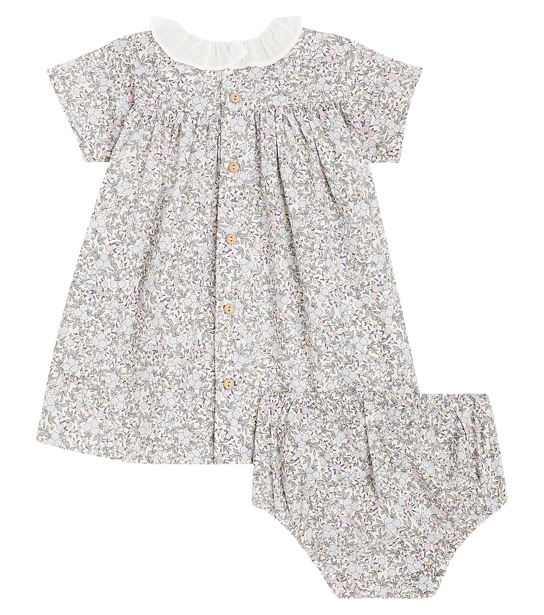 Baby - Abito e culottes in cotone | Il Gufo