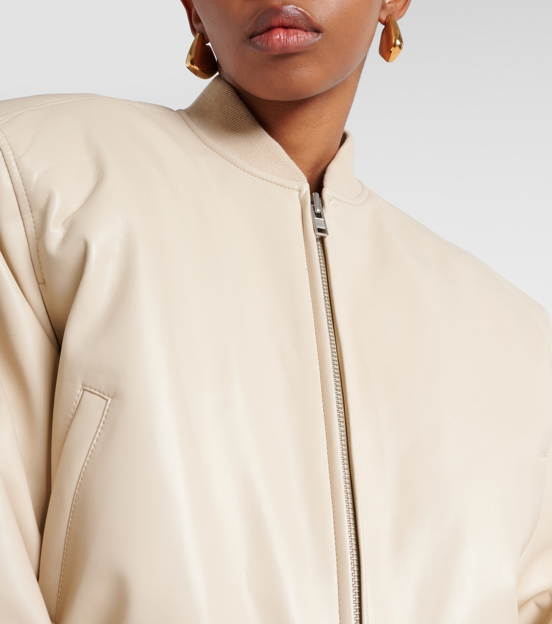 Micky faux leather bomber jacket | The Frankie Shop