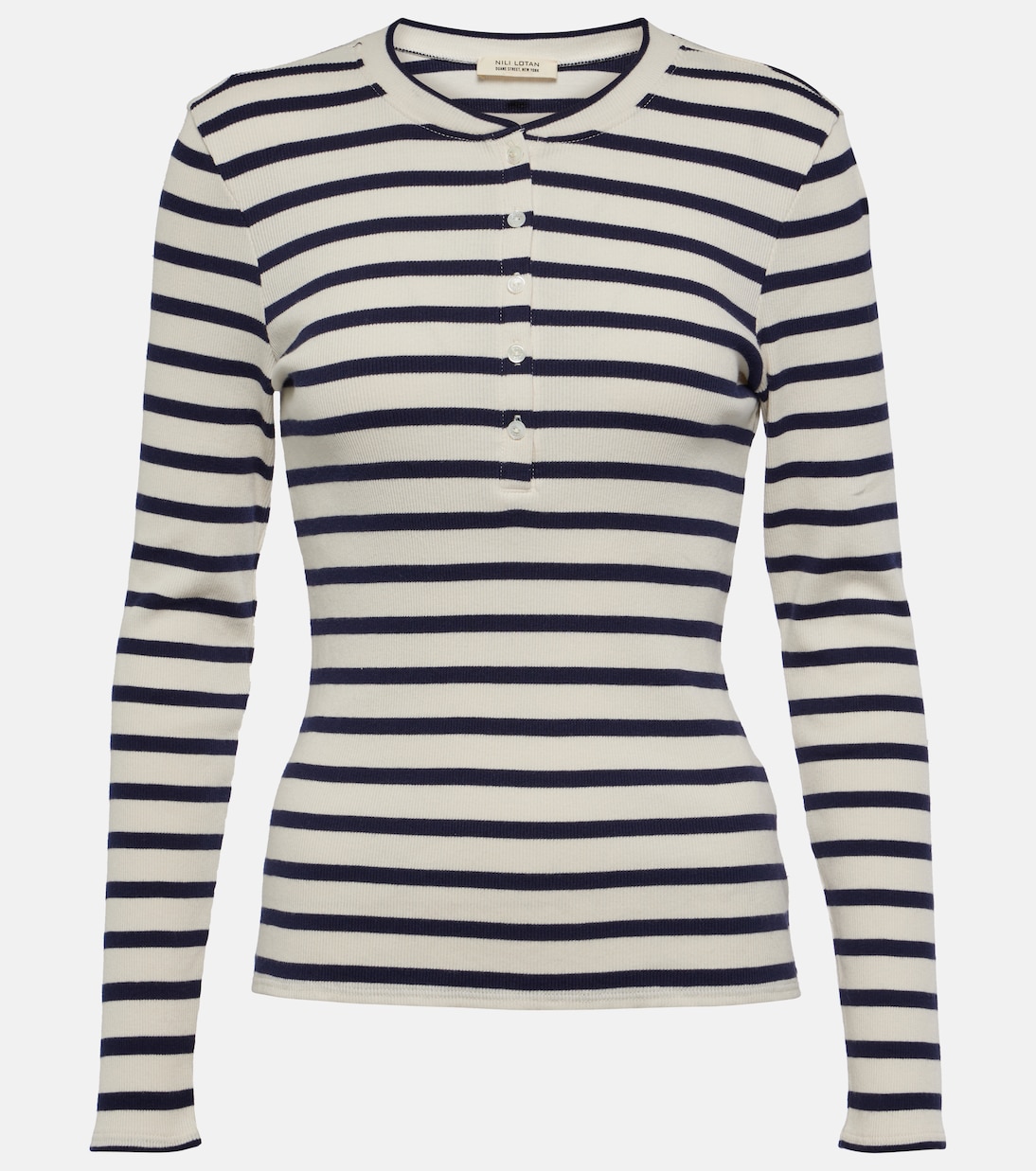 Longsleeve Jordan Henley aus Baumwolle | Nili Lotan