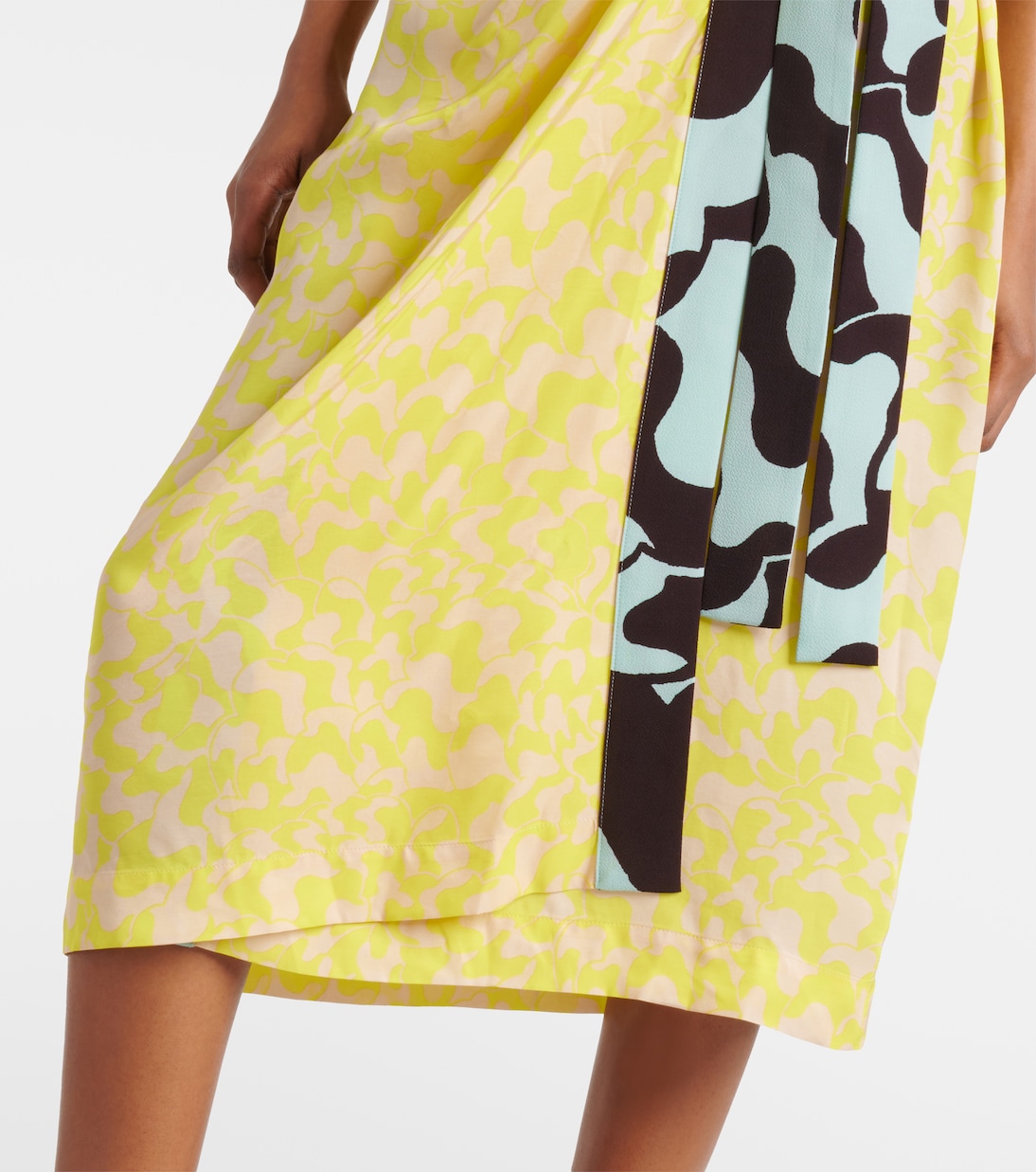 Vestido midi envolvente estampado | Dries Van Noten