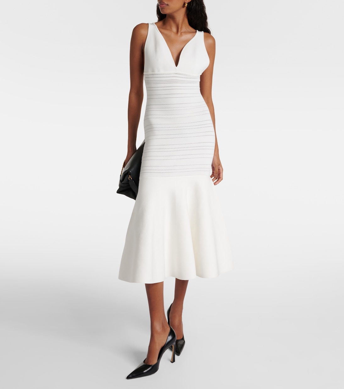 Abito midi in jersey | Victoria Beckham