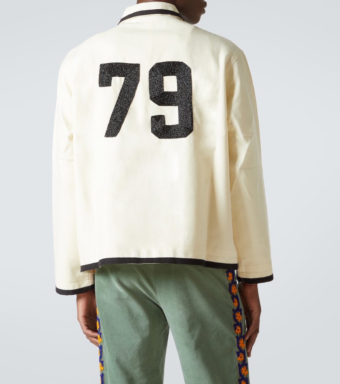 Beaded wool jacket | Bode