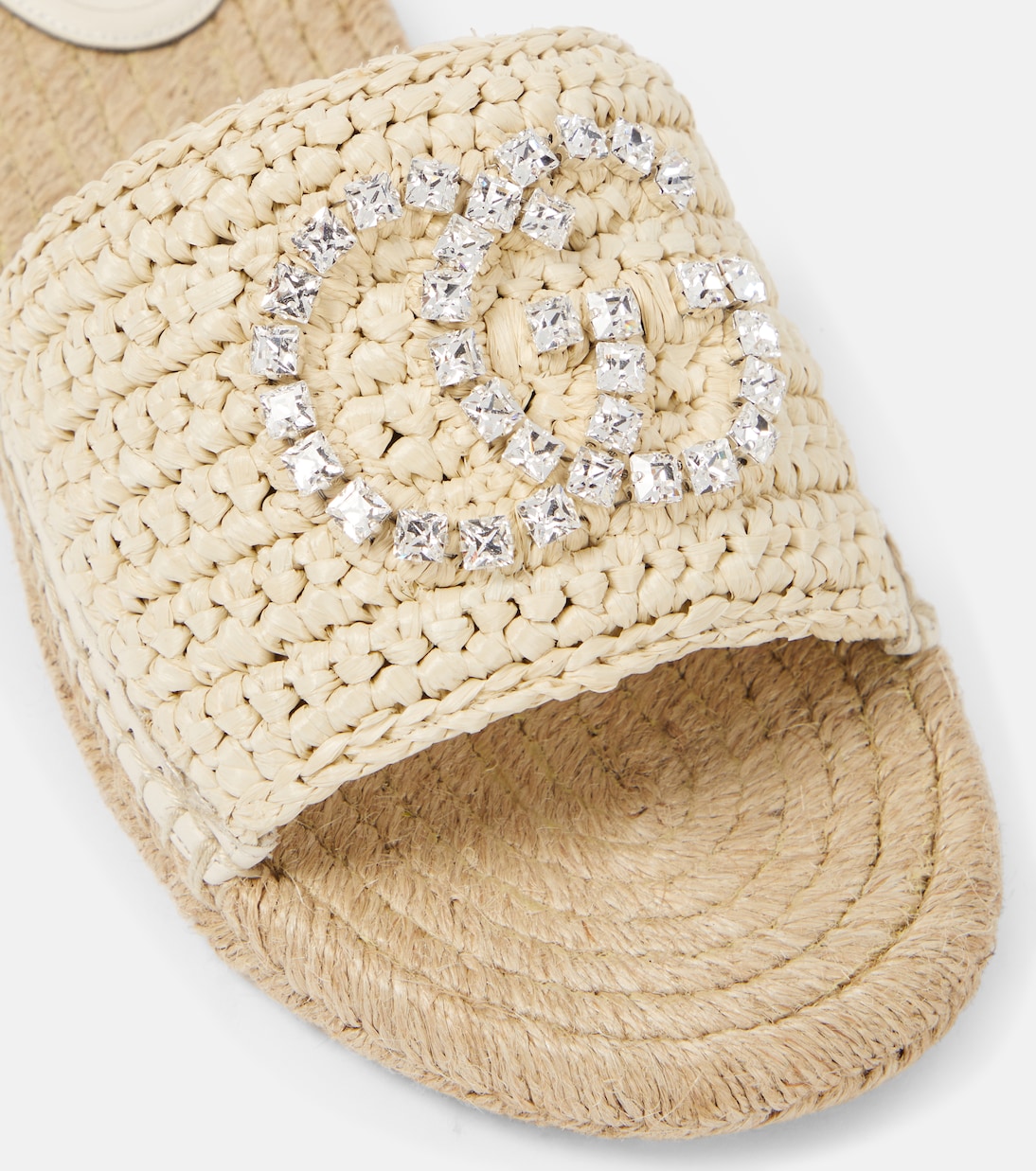 Interlocking G espadrille slides | Gucci