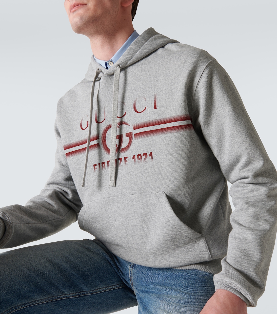Sudadera con capucha de algodón con logo | Gucci