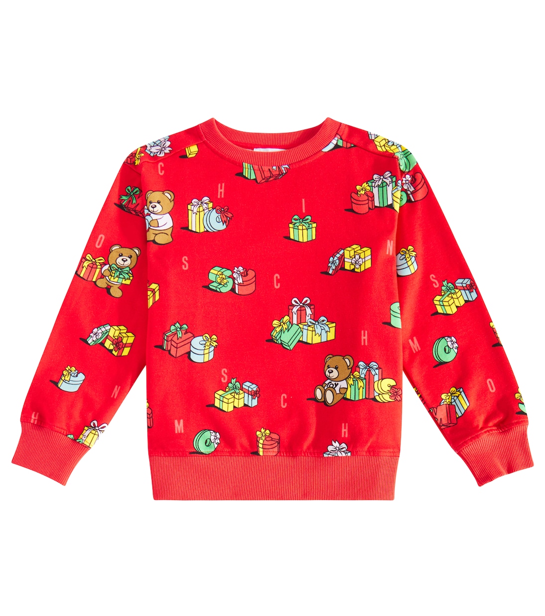 Teddy Bear printed cotton sweatshirt | Moschino Kids