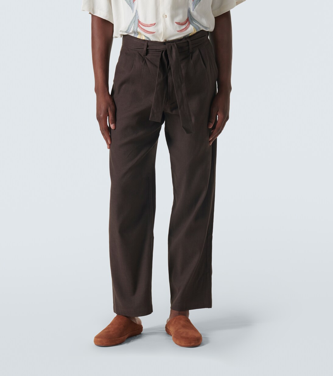 Pantaloni regular in misto lino | Commas