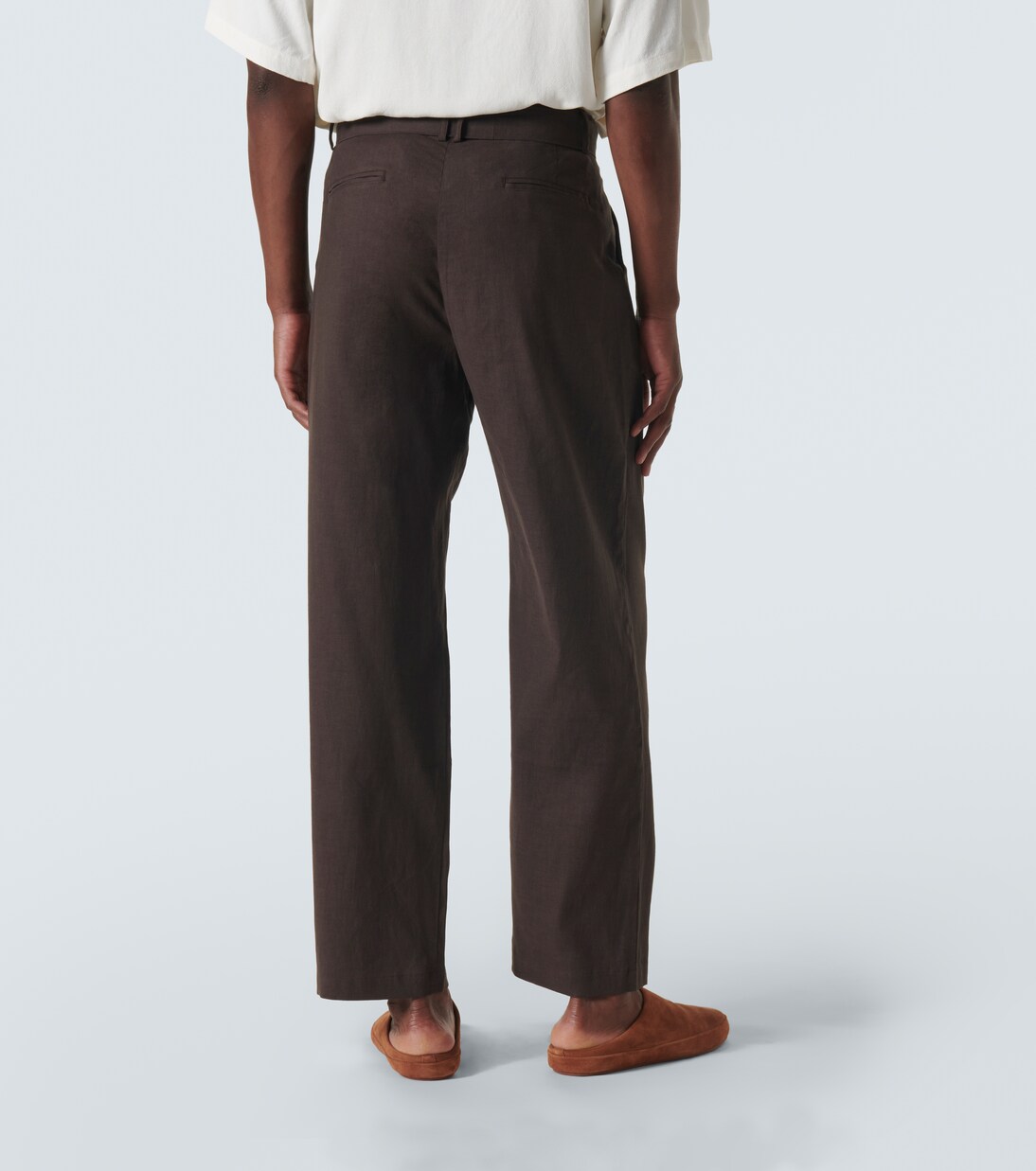 Pantaloni regular in misto lino | Commas