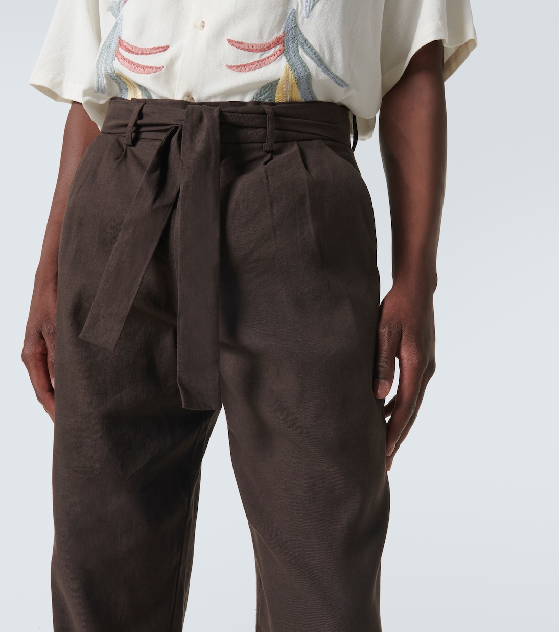 Pantaloni regular in misto lino | Commas