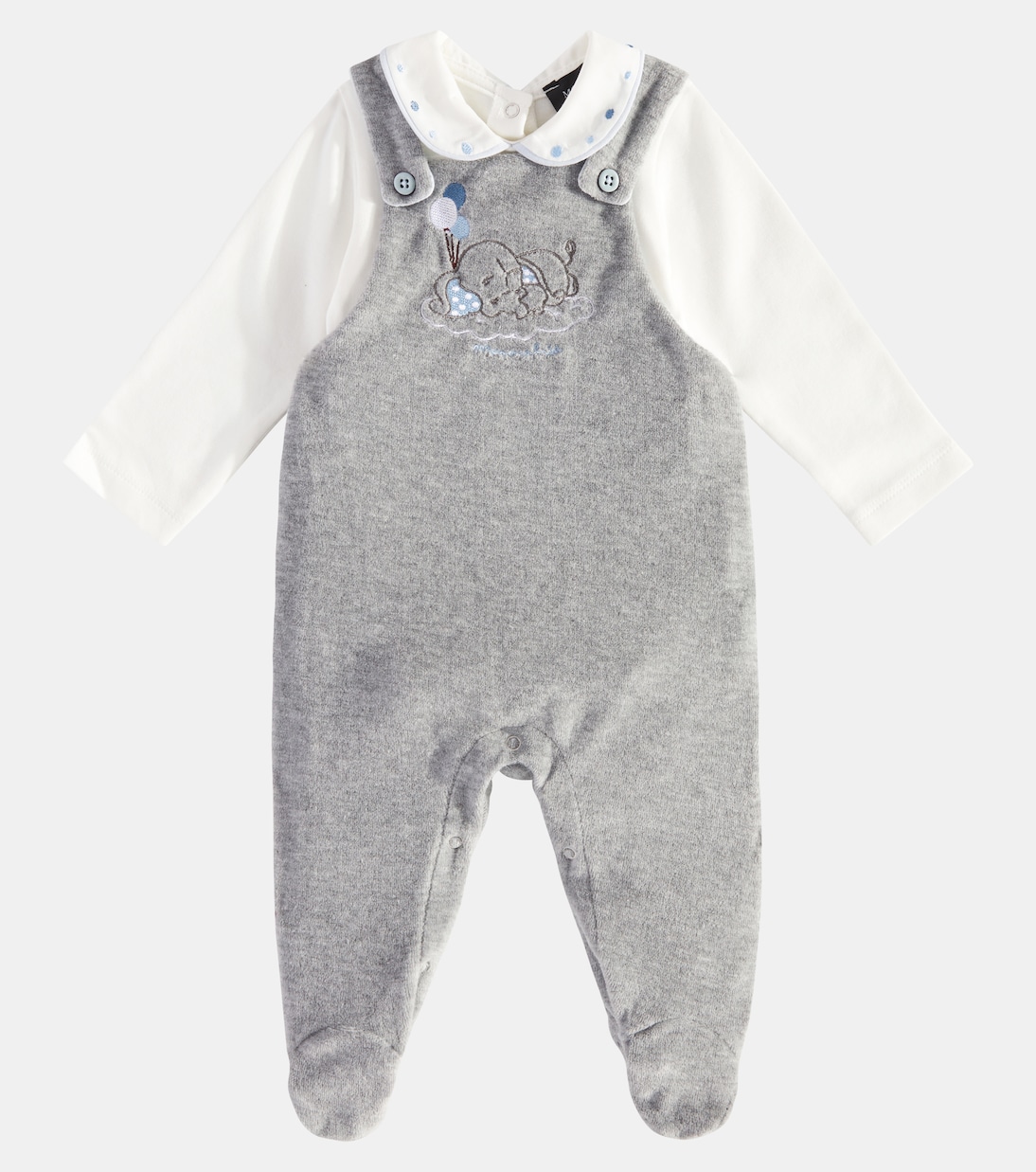 Baby - Salopette e body in cotone | Monnalisa