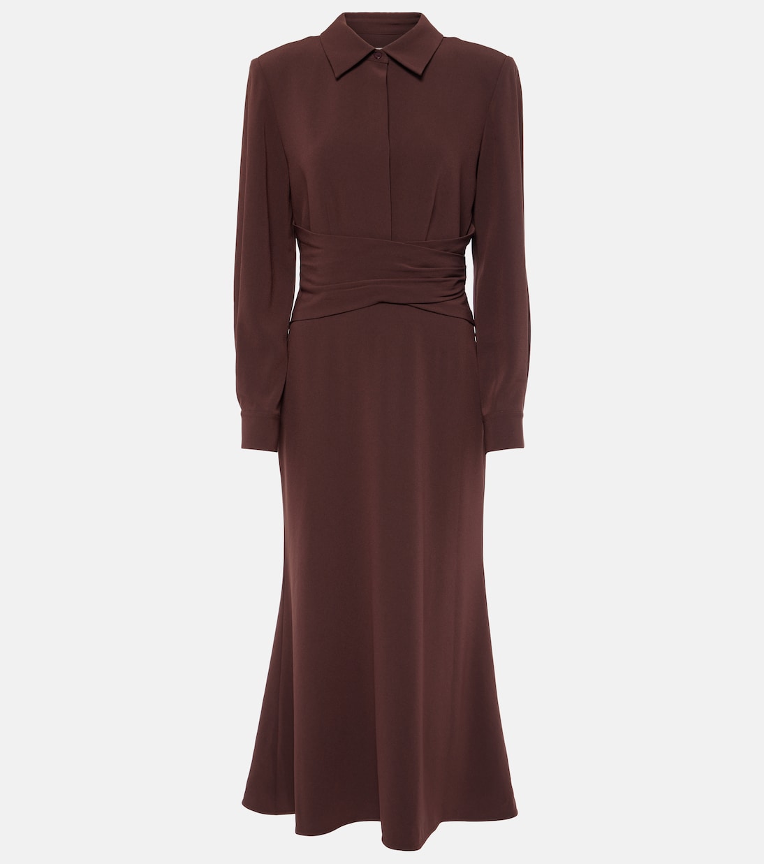 Robe midi en crêpe de satin | Roland Mouret