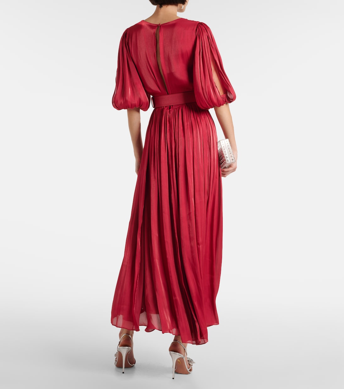 Midikleid Brennie Lurex® aus Georgette | Costarellos