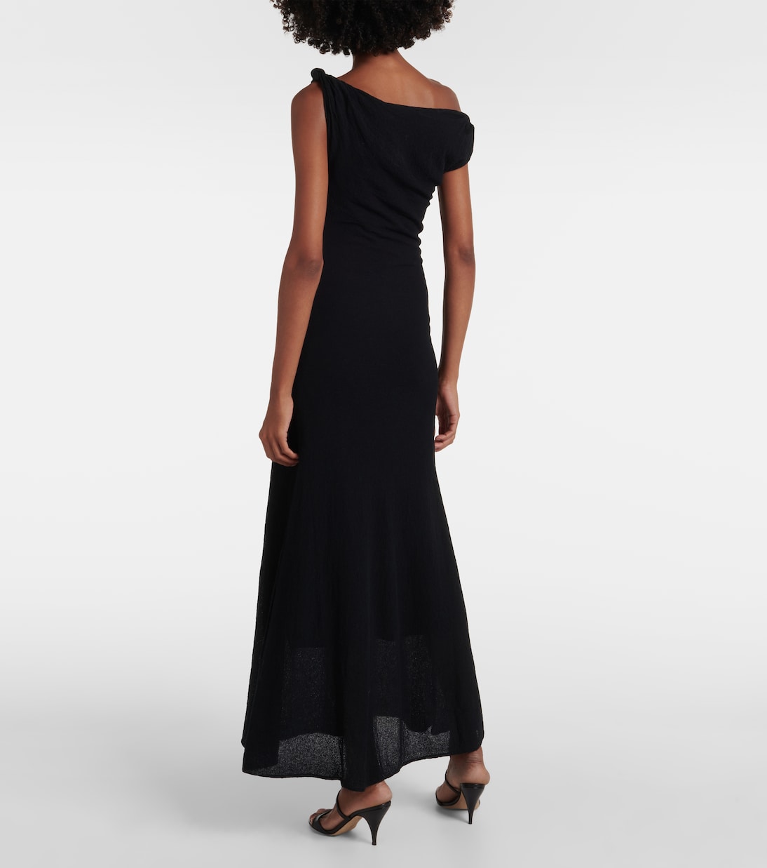 Robe midi Glow Twist en coton mélangé | SIR