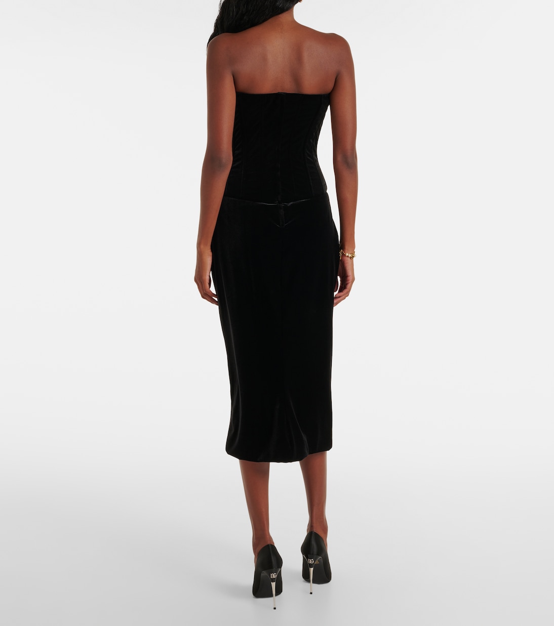 Velvet bustier dress | Dolce&Gabbana