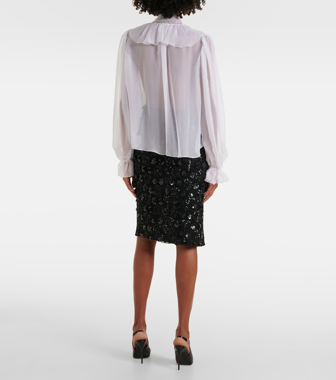 Blusa in seta con fiocco | Dolce&Gabbana
