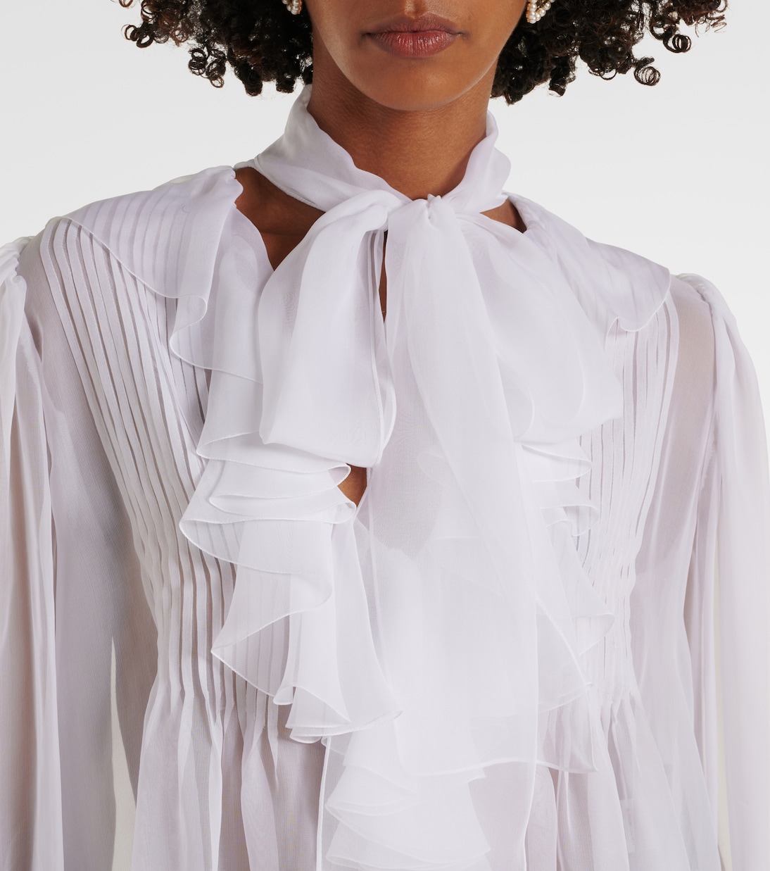Blusa in seta con fiocco | Dolce&Gabbana