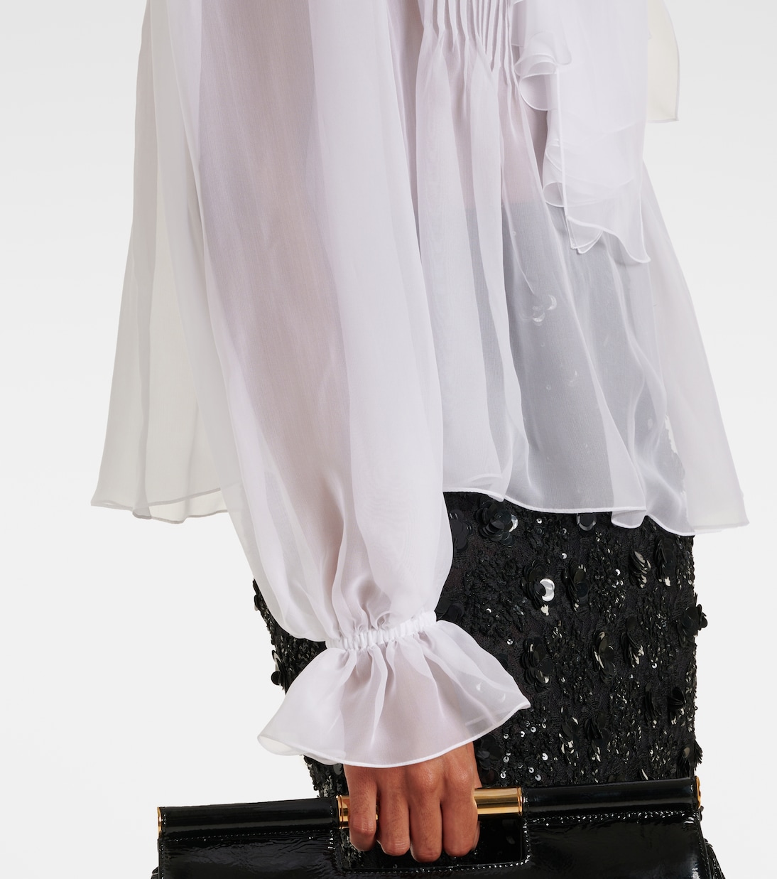 Blusa in seta con fiocco | Dolce&Gabbana