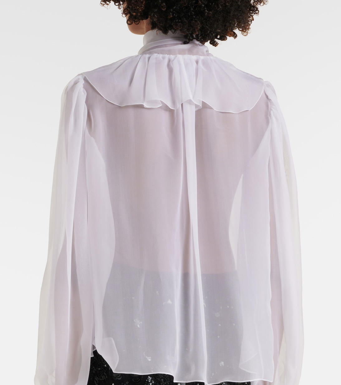 Blusa in seta con fiocco | Dolce&Gabbana