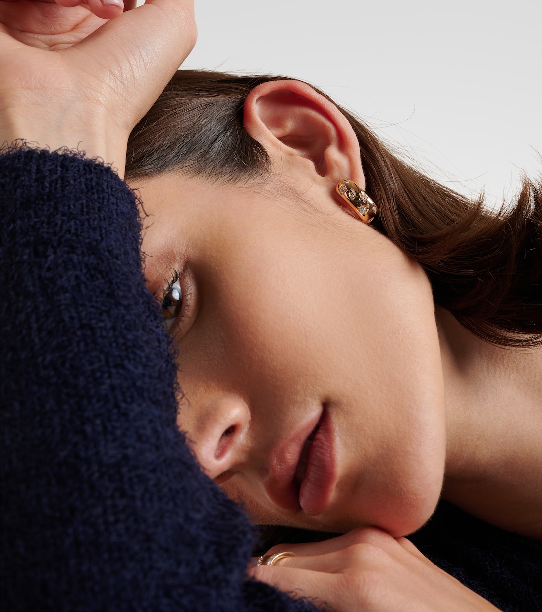 Iconica 18kt rose gold earrings with diamonds | Pomellato