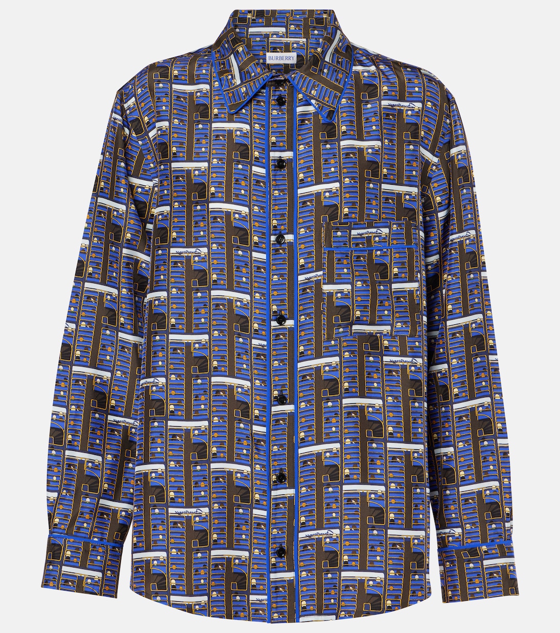 Burberry silk shirt in multicoloured Burberry Mytheresa