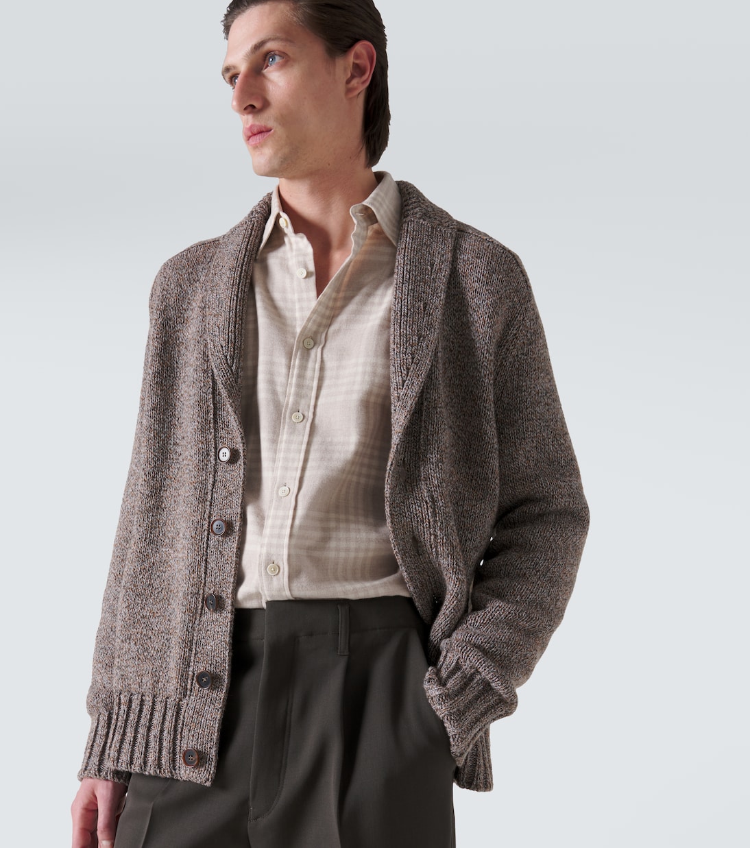 Camicia in flanella di cotone a quadri | Zegna