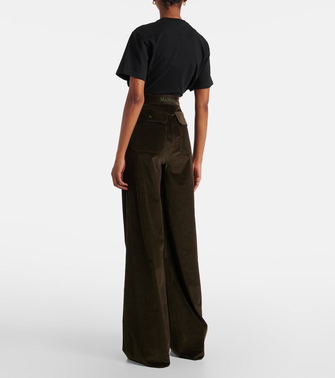 Pantaloni flared Tritone in velluto | Max Mara