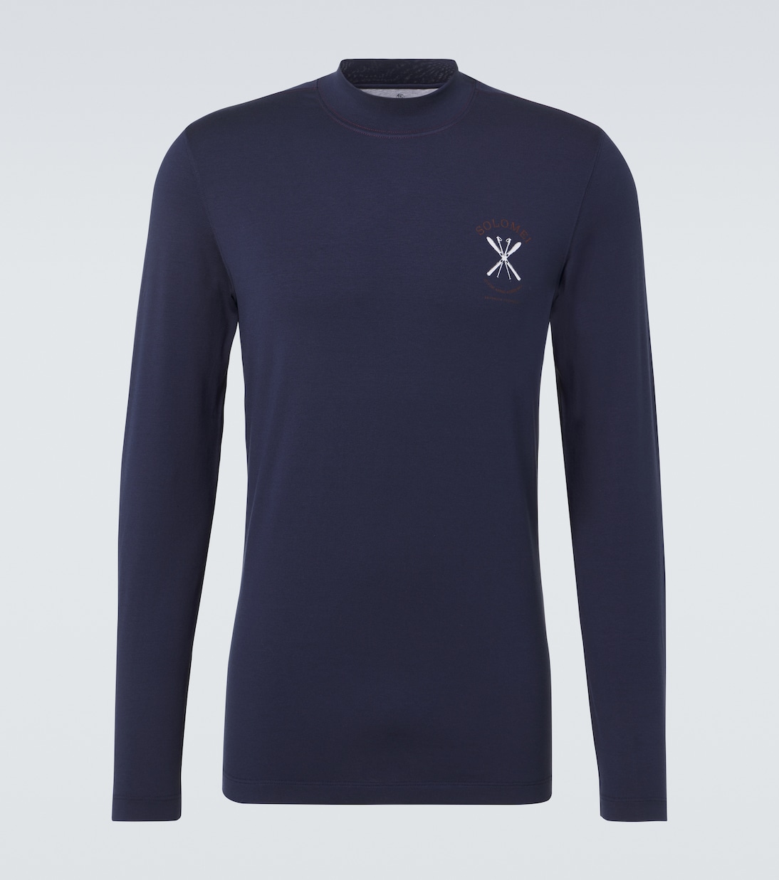 Camiseta de seda con logo | Brunello Cucinelli