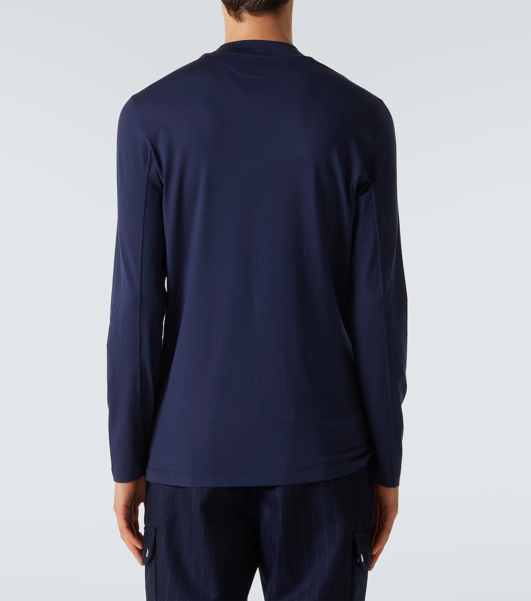 Camiseta de seda con logo | Brunello Cucinelli