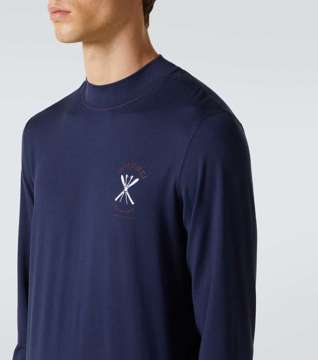 Camiseta de seda con logo | Brunello Cucinelli