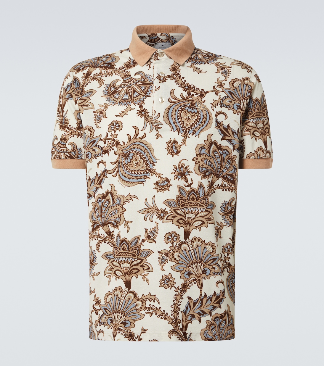Printed cotton piqué polo shirt | Etro