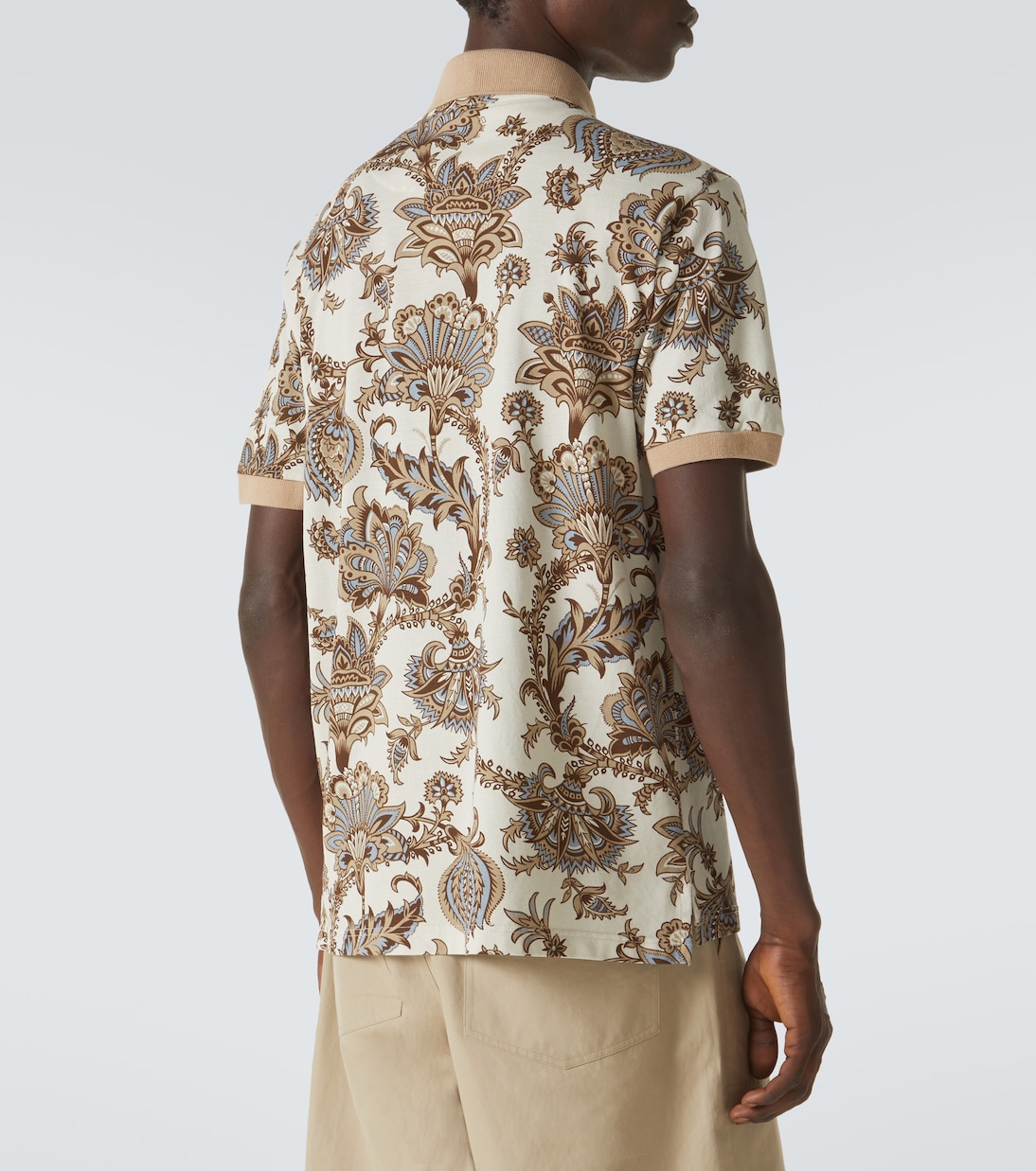 Printed cotton piqué polo shirt | Etro