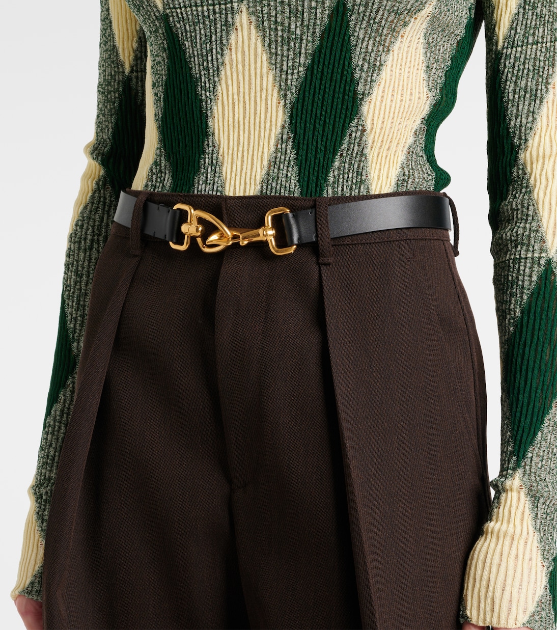 Cintura in pelle equestre BURBERRY per stile giovane e moderno