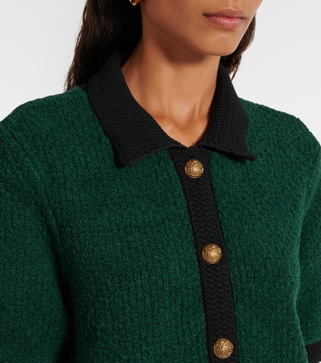 Cardigan Marie in tweed di misto lana | Veronica Beard