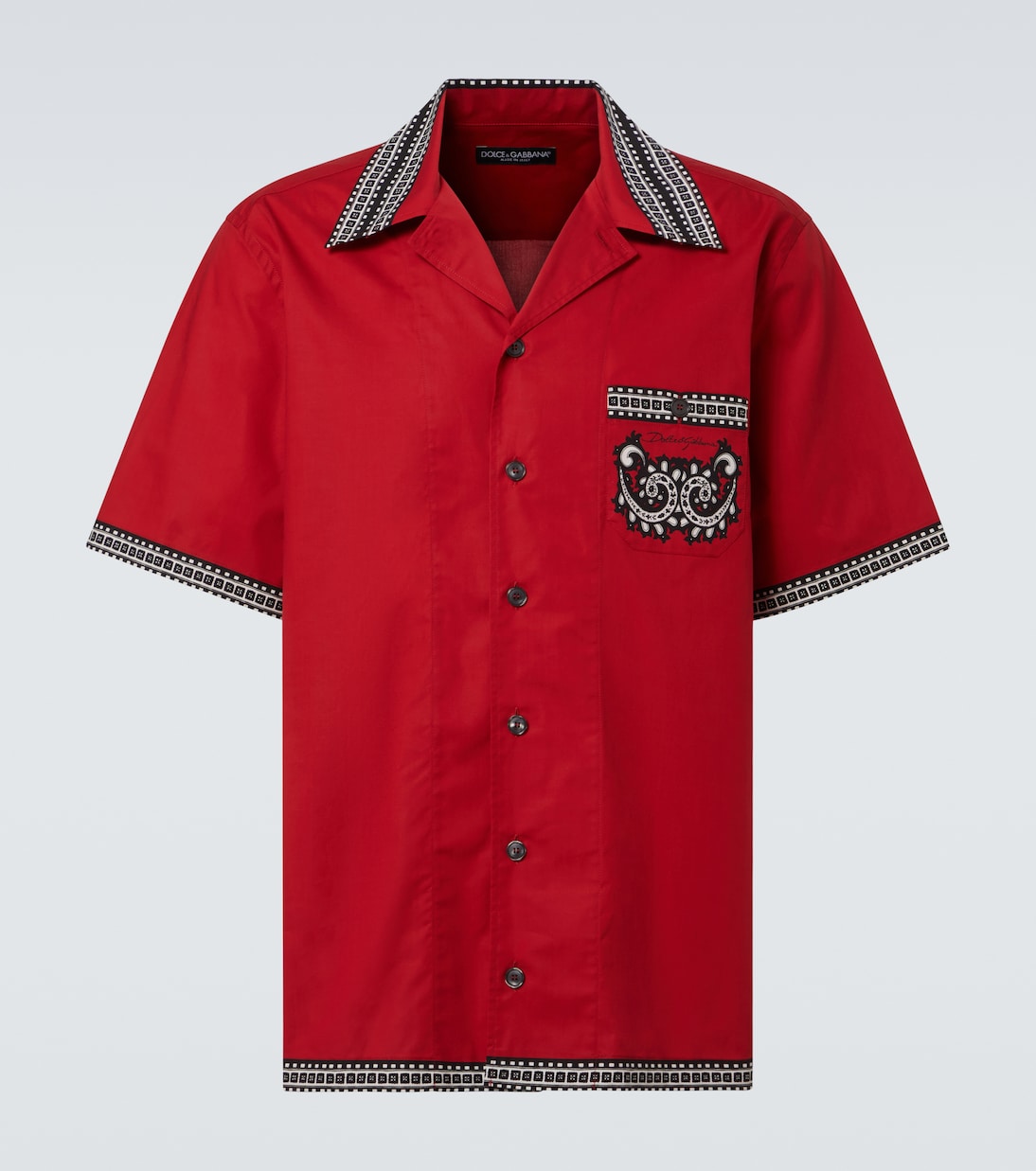 Camicia bowling Bandana in cotone | Dolce&Gabbana