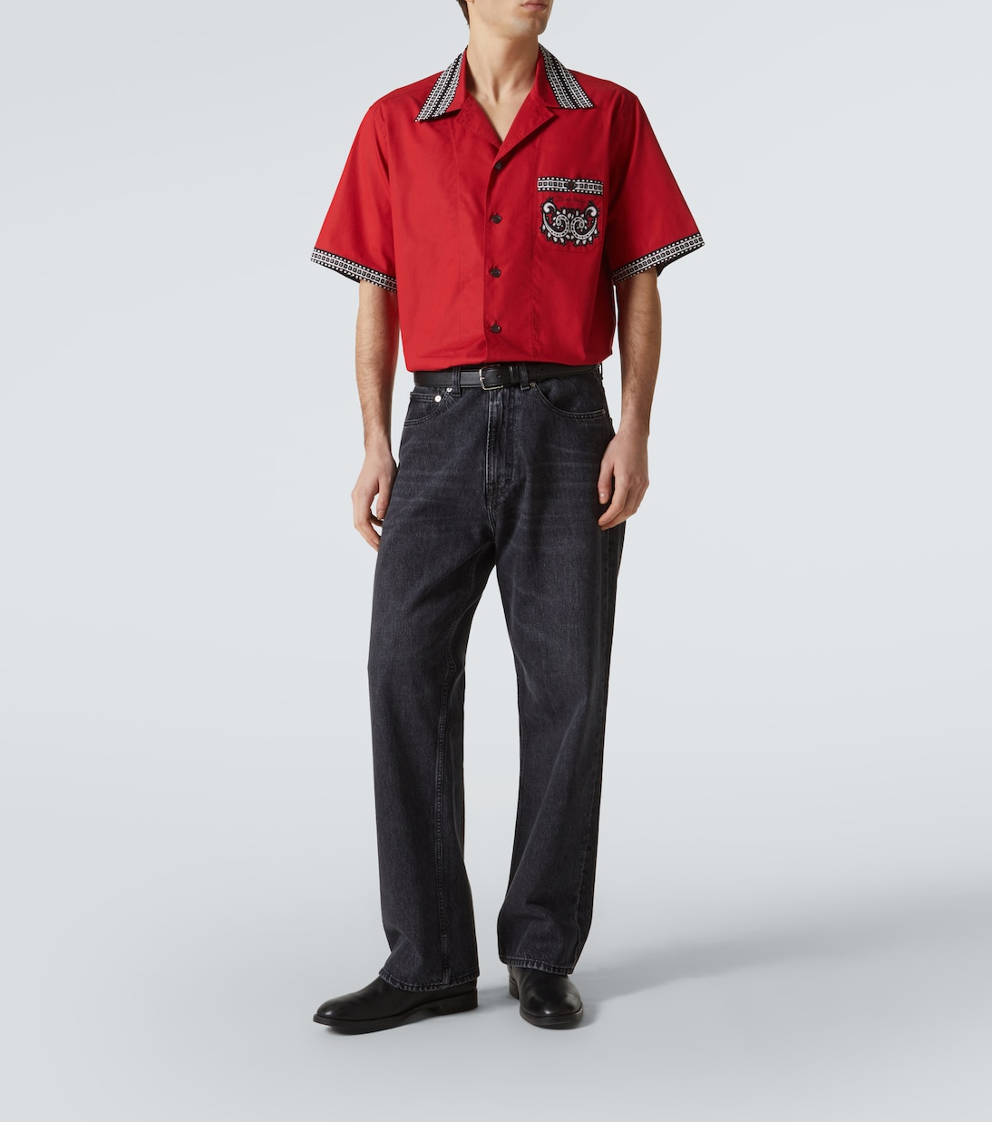 Camicia bowling Bandana in cotone | Dolce&Gabbana