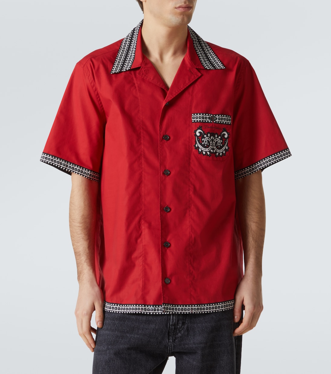 Camicia bowling Bandana in cotone | Dolce&Gabbana