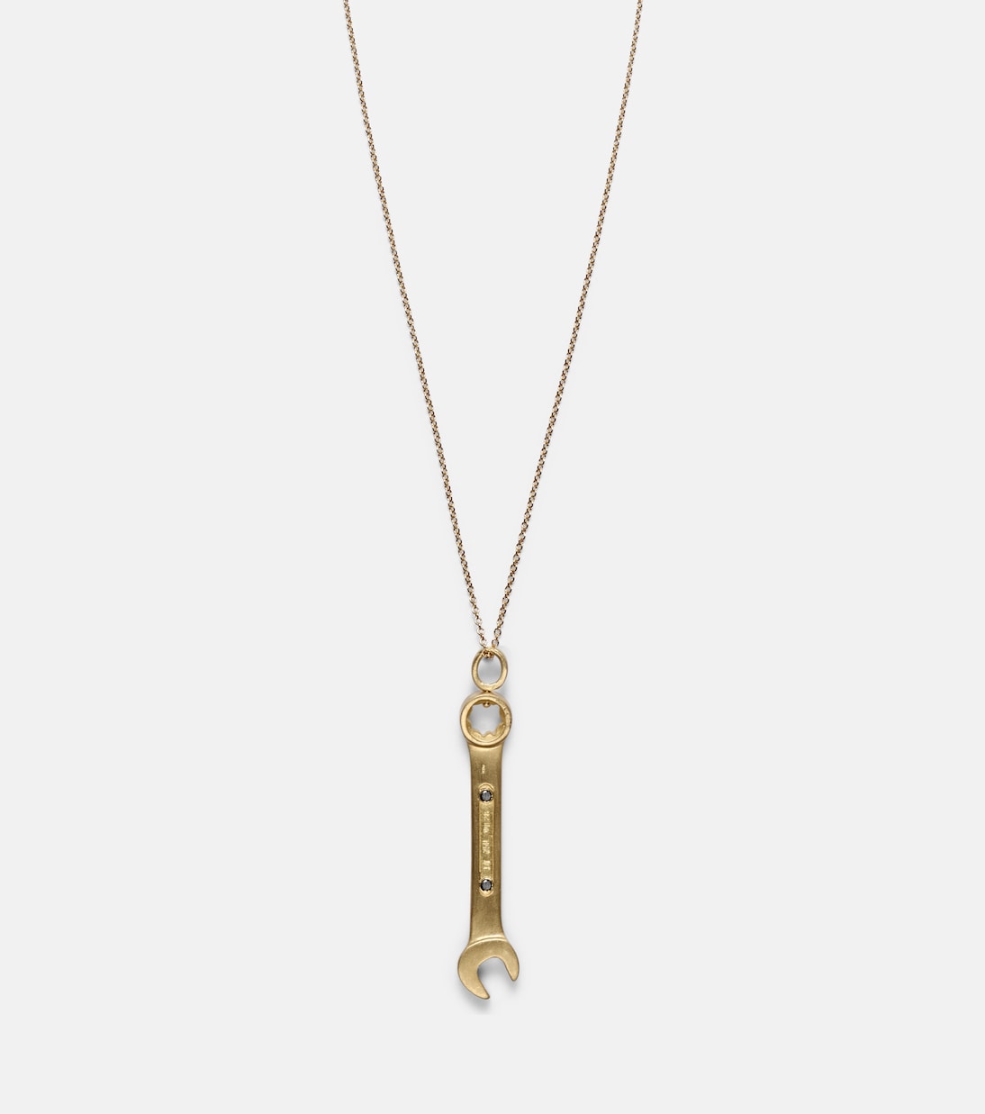 Collier Wrench Pendant Y en or 18 ct et diamants | Ileana Makri