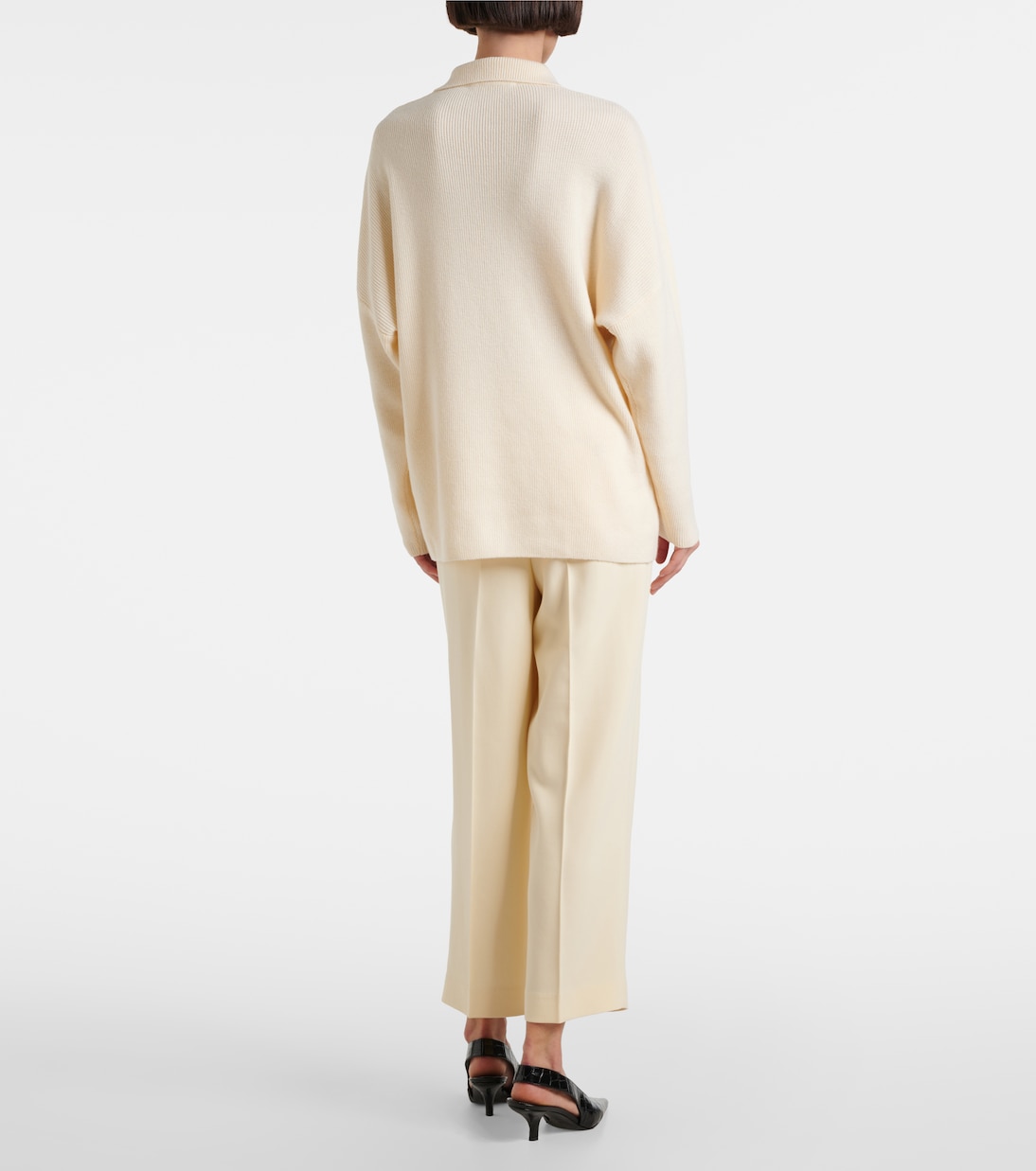 Louise wool and cashmere polo sweater | Fforme