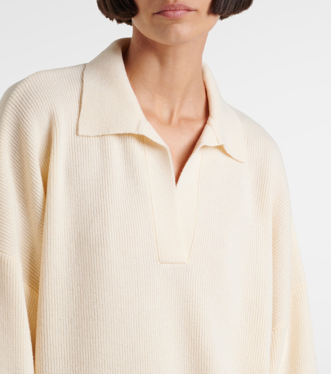 Louise wool and cashmere polo sweater | Fforme