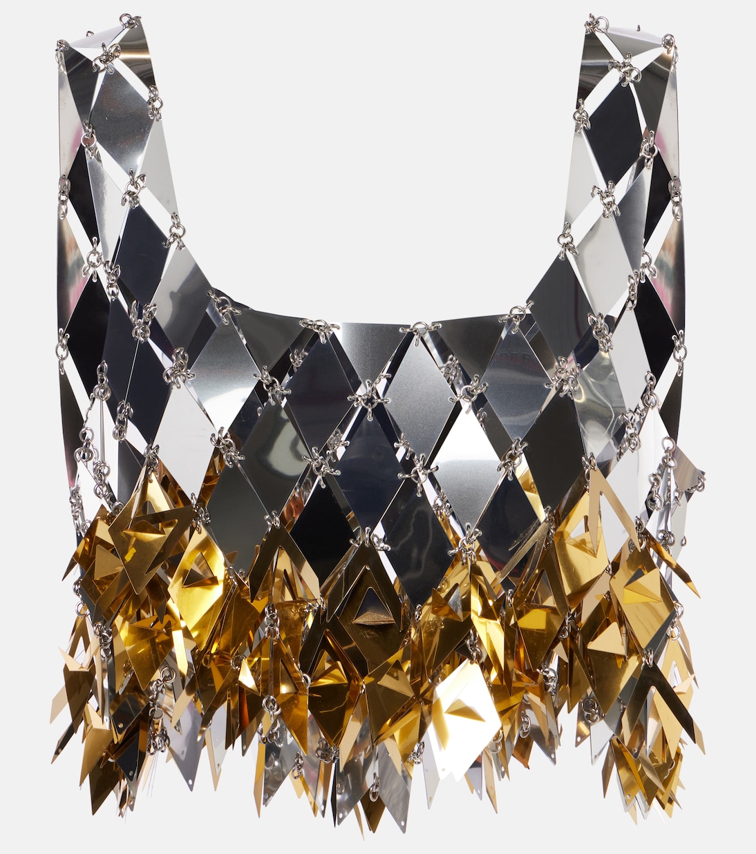 Metallic crop top | Rabanne